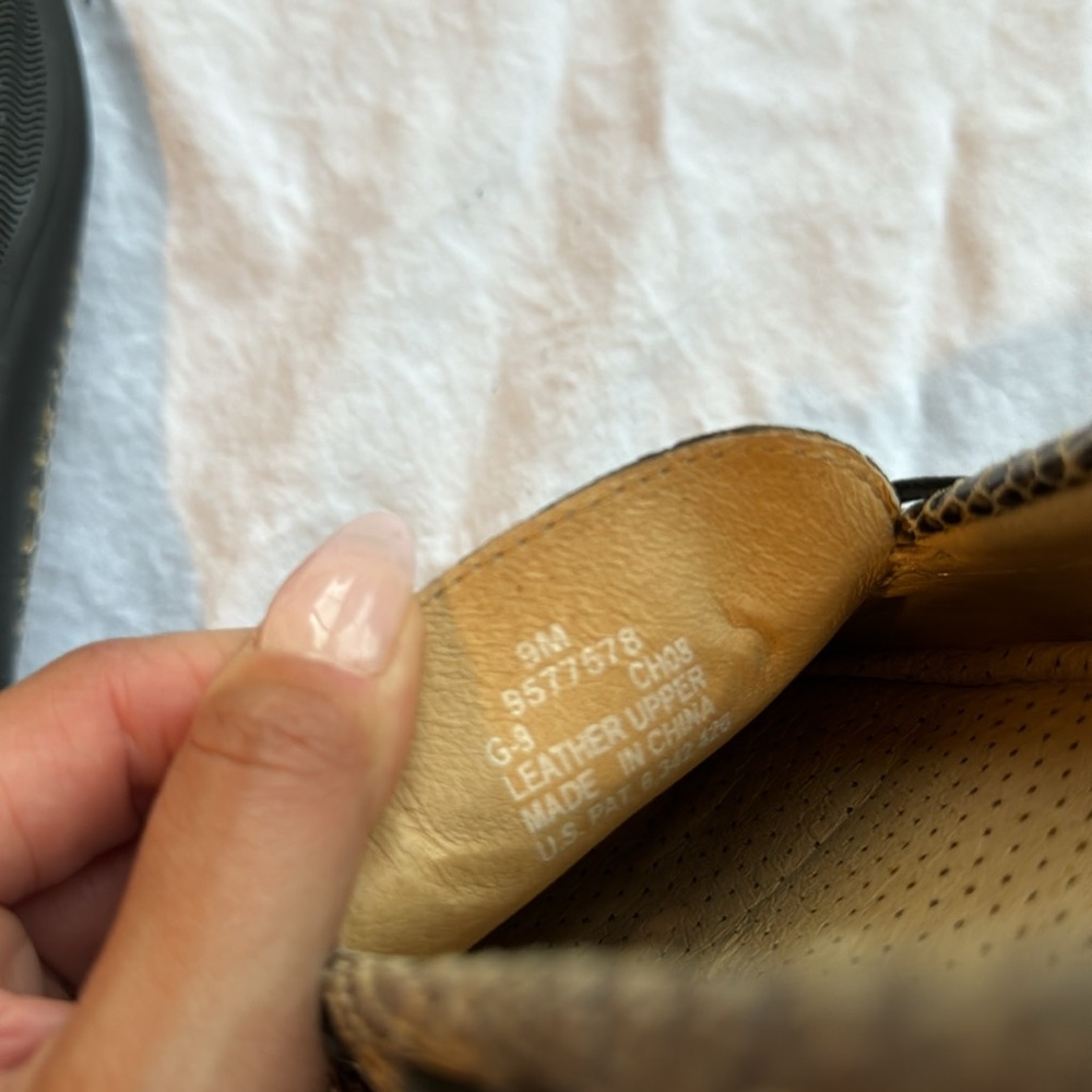 Sperry Top Sider Snakeskin Driving Shoes 9 - Picture 6 of 6